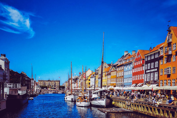 Die Straßen und Sehenswürdigkeiten von Kopenhagen, eine Reise nach Kopenhagen - Foto, Bild
