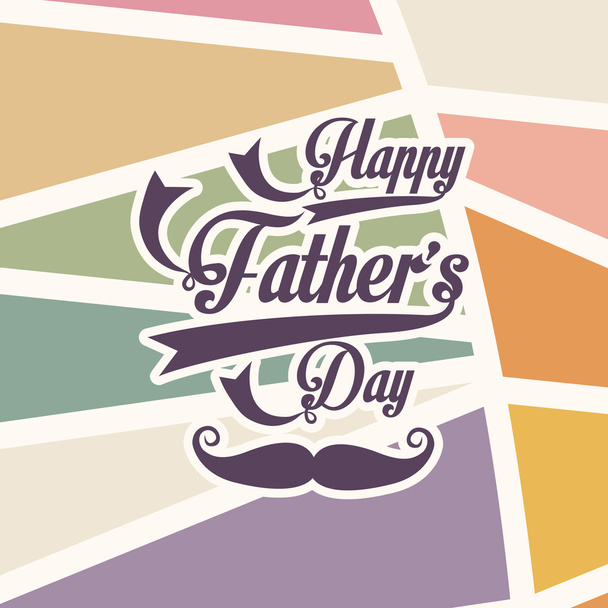 happy fathers day - Vector, Image