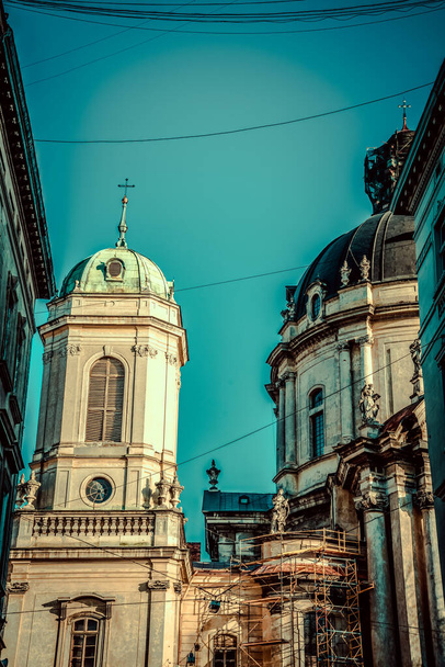 Magnificent winter Lviv architecture and streets - Фото, изображение