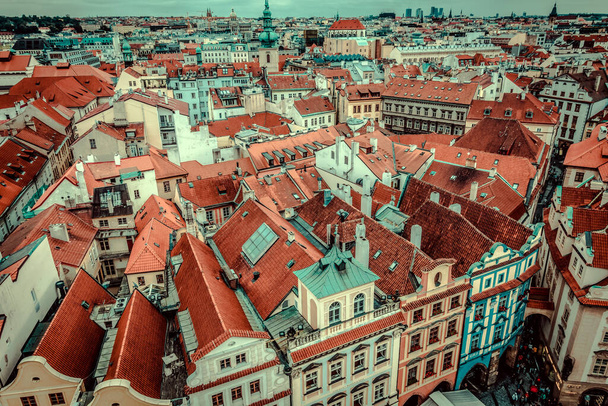 Wspaniała architektura średniowiecznej Pragi, wycieczka do Europy - Zdjęcie, obraz
