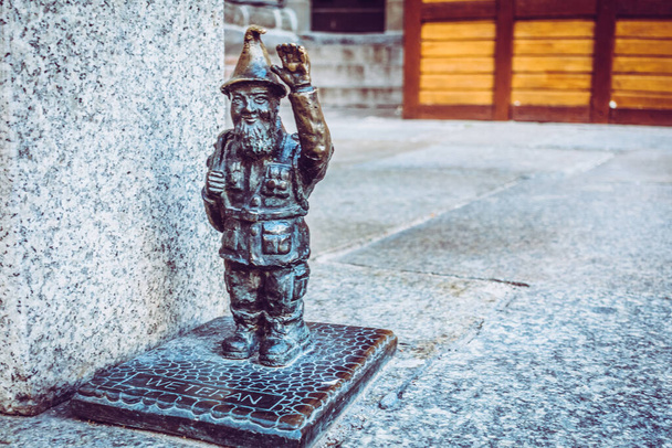 gnome from wroclaw sights travel background - Photo, Image