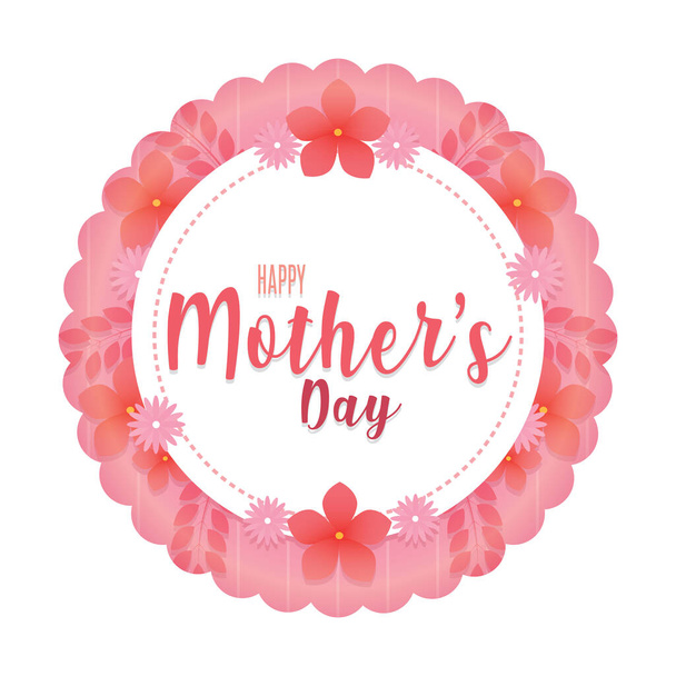 Happy mothers day card - Vektor, obrázek
