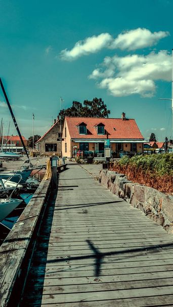 Όμορφο παραθαλάσσιο χωριό στη Δανία - Φωτογραφία, εικόνα