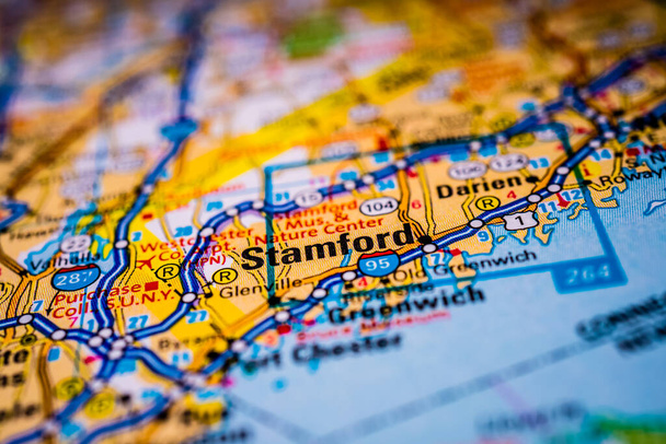 Stamford on Usa matkustaa kartta
 - Valokuva, kuva