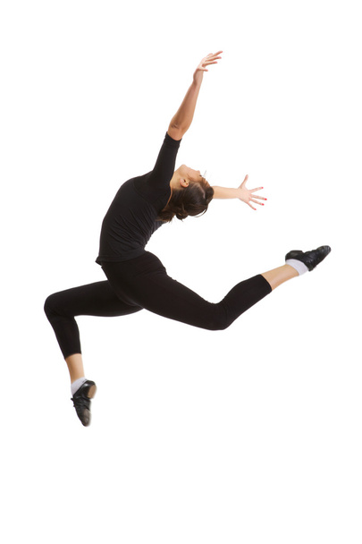 Ballerina jumping - 写真・画像