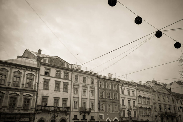 Nádherná zima Lvov architektura a ulice - Fotografie, Obrázek