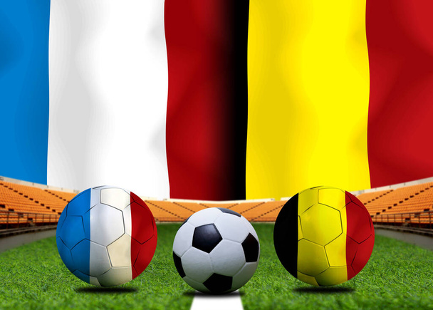 Copa de fútbol competencia entre la Francia nacional y la Nationa
 - Foto, imagen