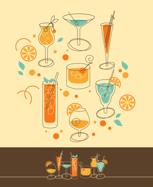 Cocktail-sarja
 - Vektori, kuva