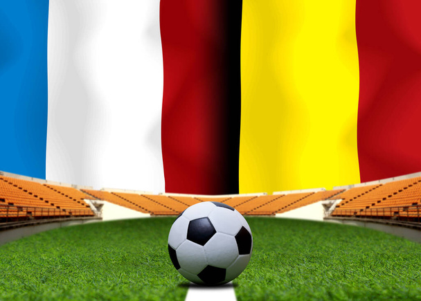 Copa de fútbol competencia entre la Francia nacional y la Nationa
 - Foto, Imagen