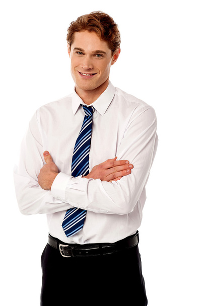 Confident young smiling businessman - Fotó, kép