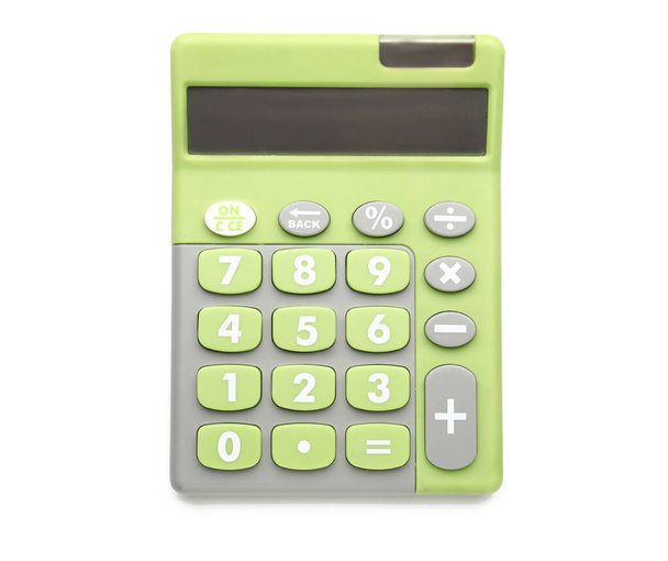 Modern calculator on white background - Fotó, kép