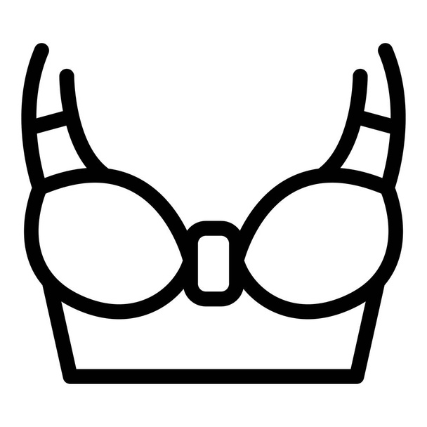 Corset bra icon, outline style - Διάνυσμα, εικόνα