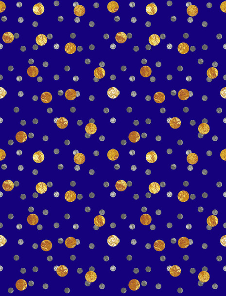 hand drawn seamless colorful bright pattern with colorful dots - Photo, Image