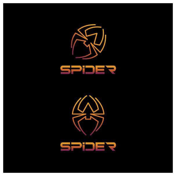 Spider logo vectorillustratie - Vector, afbeelding