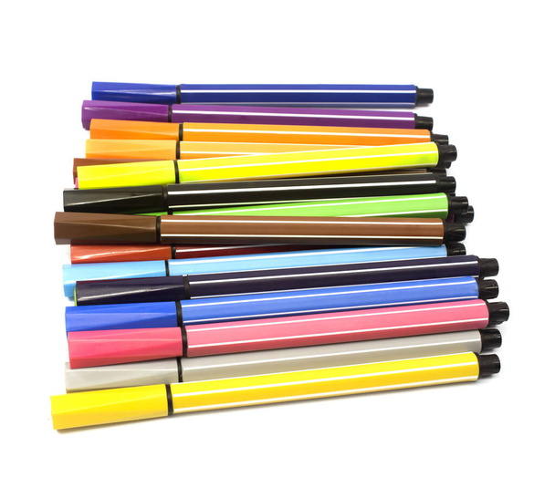 Renkli Keçeli Kalemler  - Fotoğraf, Görsel
