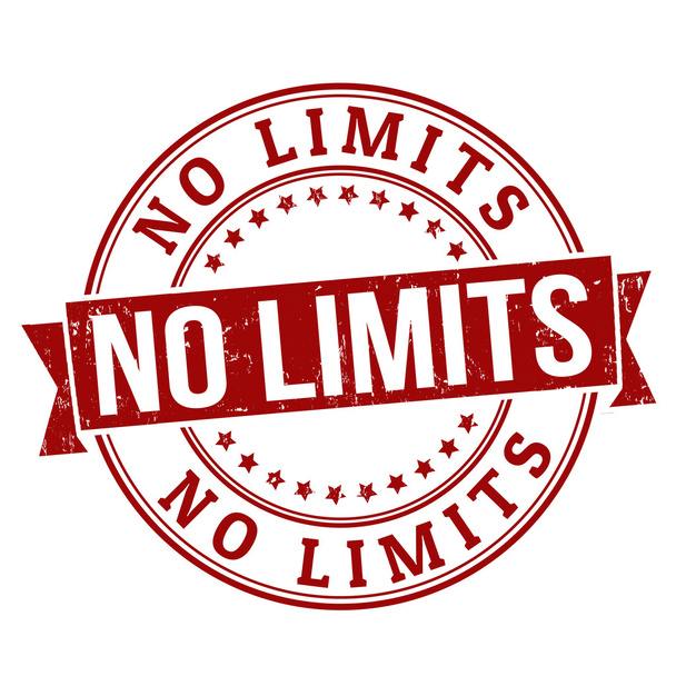 No limits stamp - Vector, Image