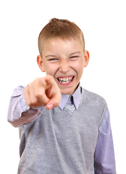 Boy Pointing at You - Photo, image
