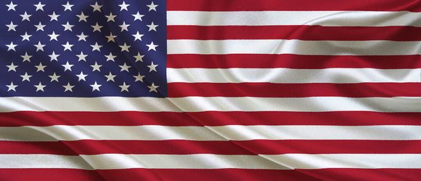 Spojené státy americké mávají vlajkou - Fotografie, Obrázek