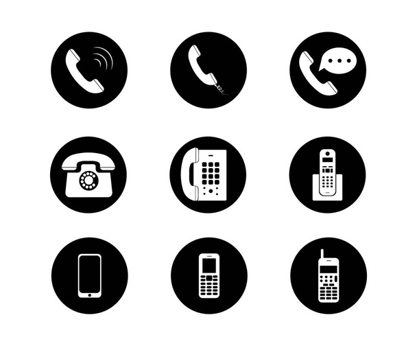 Вектор иконы телефона
 - Вектор,изображение