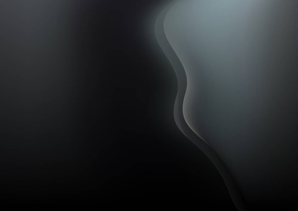 Black Darkness Template Background Vector Illustration Design - Vector, Image