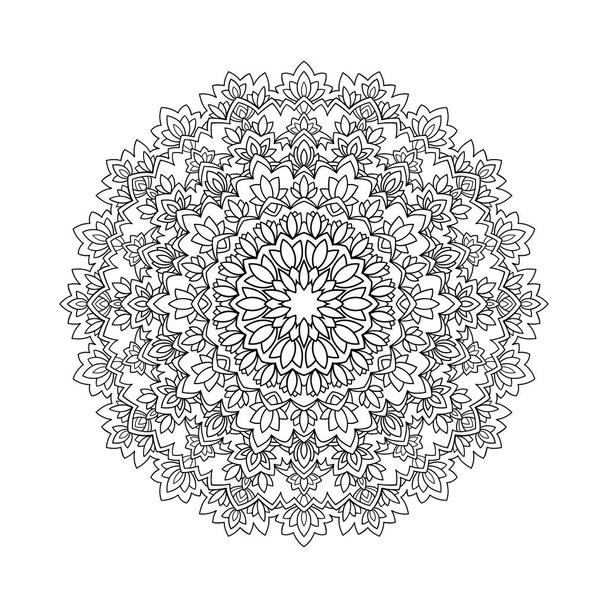 Mandala Coloring Page Adult Color Book Stock Vector (Royalty Free)  1217818243