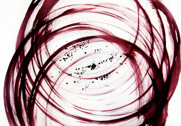 Harmony of water circles in the rain Multidimensional dynamic intersection of flexible semicircular wide lines Abstract graphics profit energy - Photo, Image