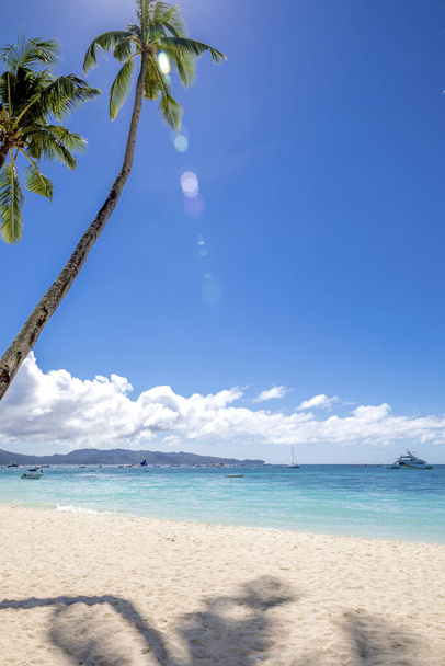 weißer Strandweg, Insel Boracay, Philippinen. - Foto, Bild