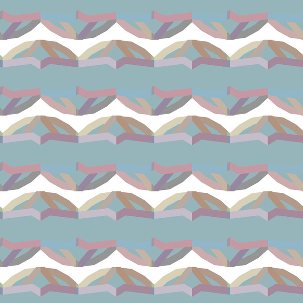 patrón sin costura con formas geométricas vector ilustración - Vector, imagen