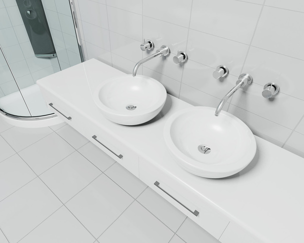 Salle de bain contemporaine - Photo, image