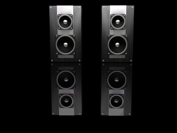 Black speakers - Photo, Image