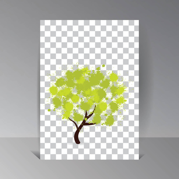 Ecology Design Background. Eco Tech. Organic template for magazine or book page. Jpeg - Photo, Image