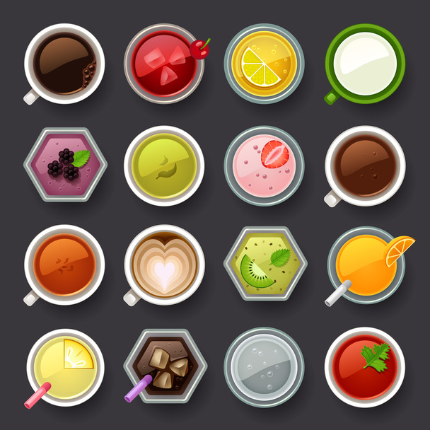 Drink icon set - ベクター画像