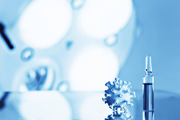 blurred abstract background concept coronavirus hospital vaccine medicine injection - Φωτογραφία, εικόνα