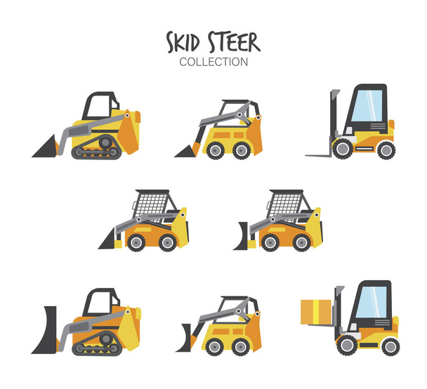 Variety of Construction Vehicles set - Vector, Image