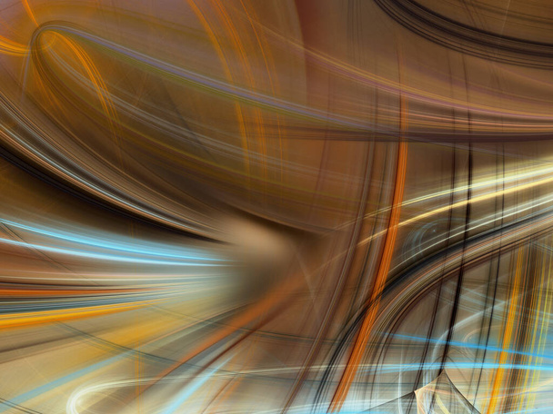 brown abstract fractal background 3d rendering - Photo, Image