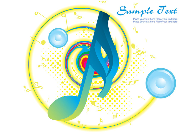 Vector illustration of musical background - Vector, Image