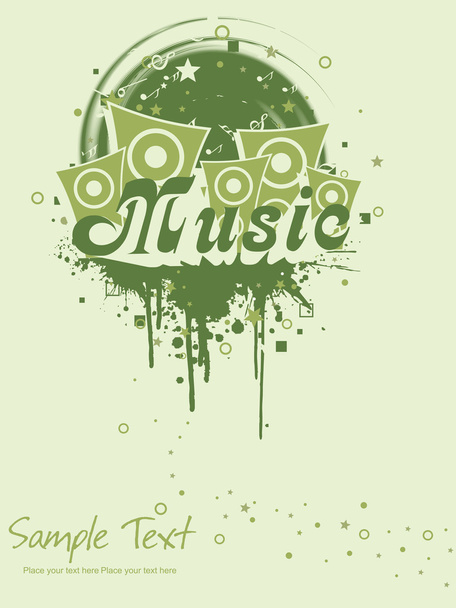Vector illustration of musical background - Vector, afbeelding