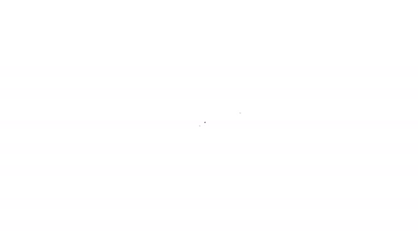 Ligne noire icône de prix Basketball isolé sur fond blanc. Animation graphique de mouvement vidéo 4K
 - Séquence, vidéo