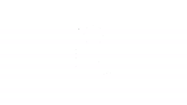 Черная линия сертификата шаблон баскетбольной награды значок изолирован на белом фоне. Достижение, награда, степень, грант, дипломные концепции. Видеографическая анимация 4K
 - Кадры, видео