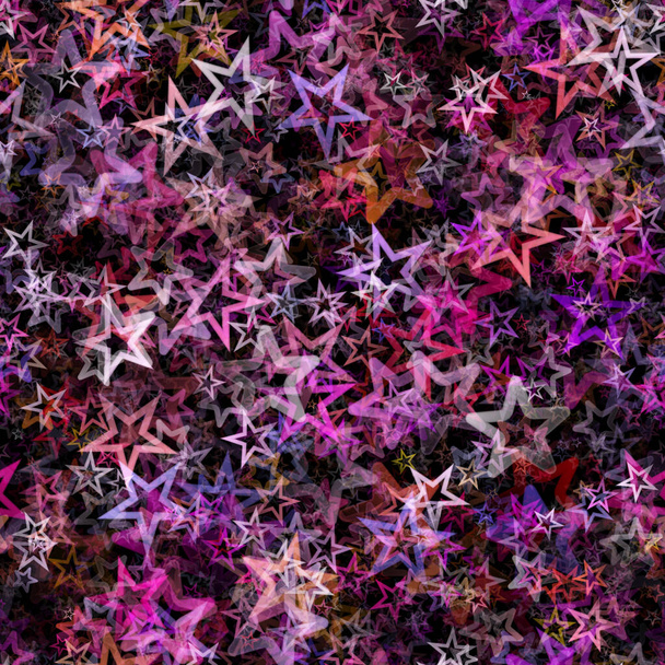 Retro beş köşeli yıldızlar tekrarlanan desen   - Fotoğraf, Görsel