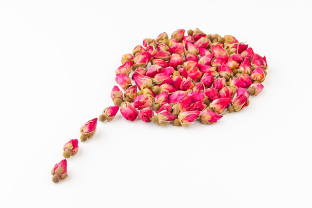 gedroogde kruiden tea rose bloemknoppen - Foto, afbeelding
