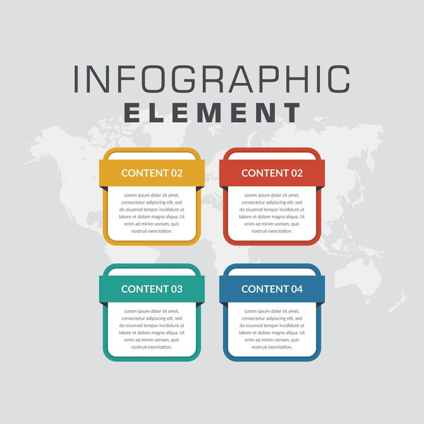 Αφηρημένη InfographicTemplate για το σχεδιασμό τομέα των επιχειρήσεων - Διάνυσμα, εικόνα