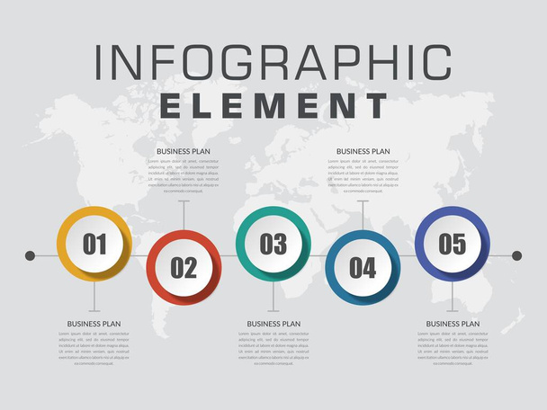 Elemento Infográfico Creativo para Estrategia de Negocios Vector Premium
 - Vector, imagen