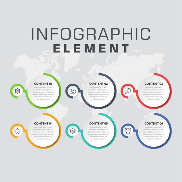 Creative Infographic Element for Business Strategy Premium Vector - Вектор, зображення