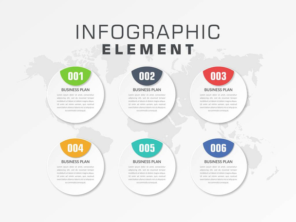 Elemento infografico moderno per strategia aziendale Premium Vector
 - Vettoriali, immagini