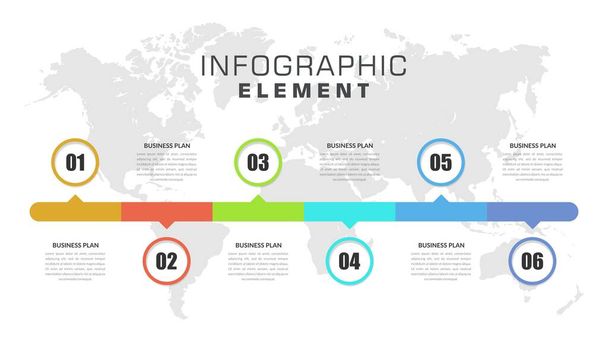 Resumo InfográficoTemplate for Business Vector Design - Vetor, Imagem