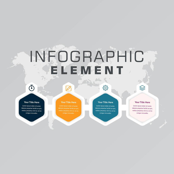 Creative Infographic Element for Business Strategy Premium Vector - Vettoriali, immagini