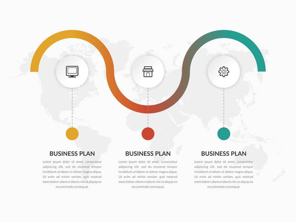 Element infograficzny strategii biznesowej wektor Premium - Wektor, obraz