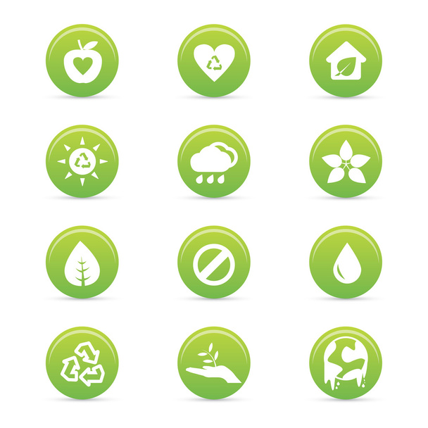 sustainability icons - Vector, afbeelding