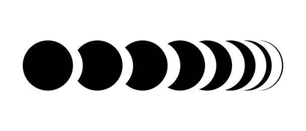 Moon Icon Image Vector, Black Moon - Вектор, зображення